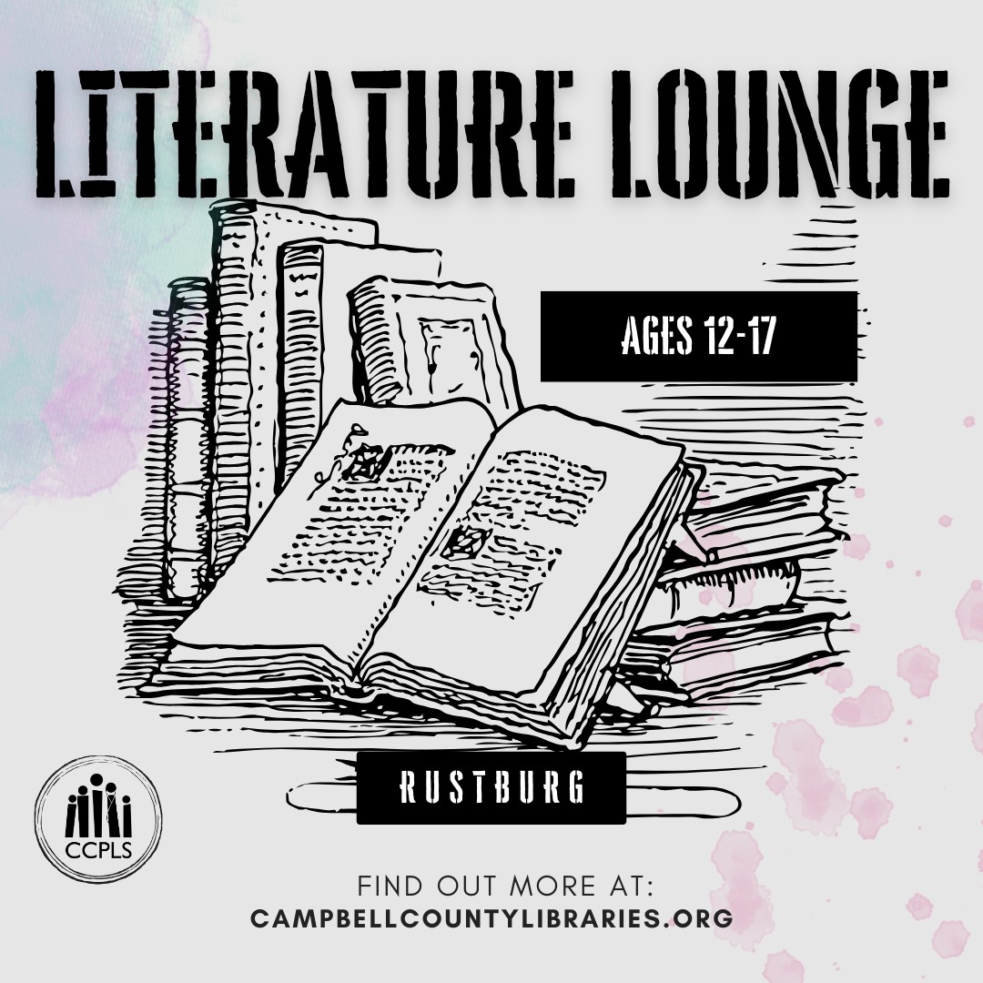 graphic for Literature Lounge Winter 2026