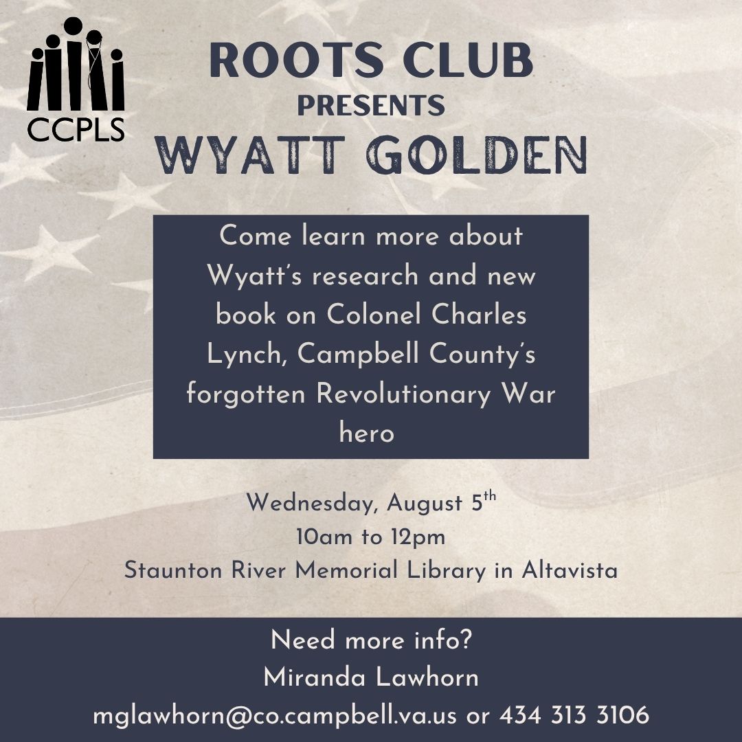 graphic for Roots Club August 5 2026