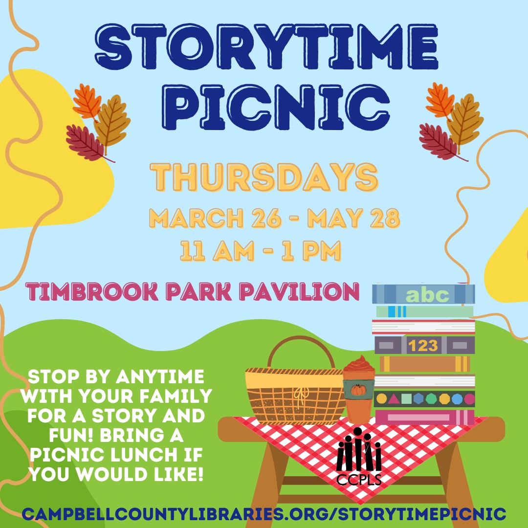 graphic for Storytime Picnic Spring 2026