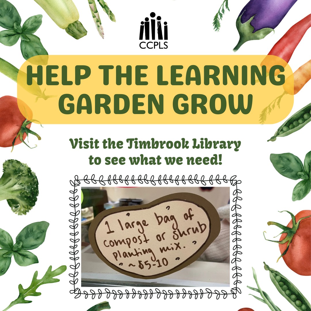 graphic for The Learning Garden at Timbrook Library March 2026