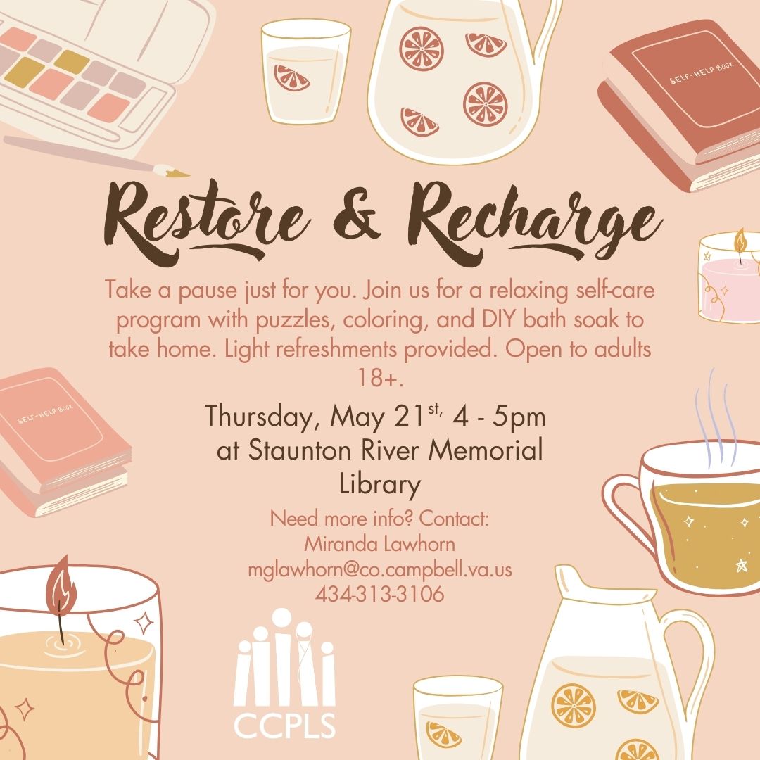 graphic for Restore & Recharge May 21 2026
