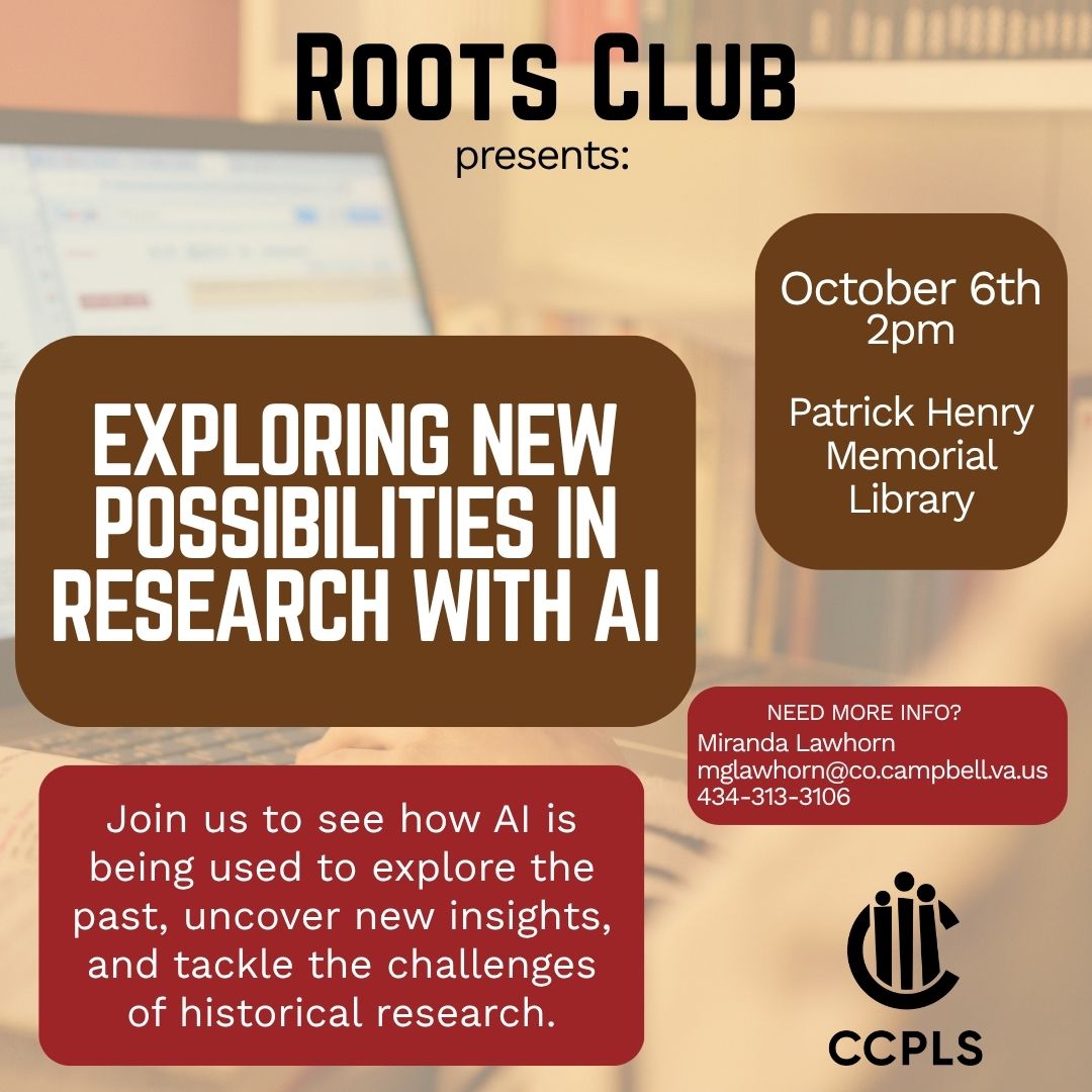 graphic for Roots Club October 6 2026
